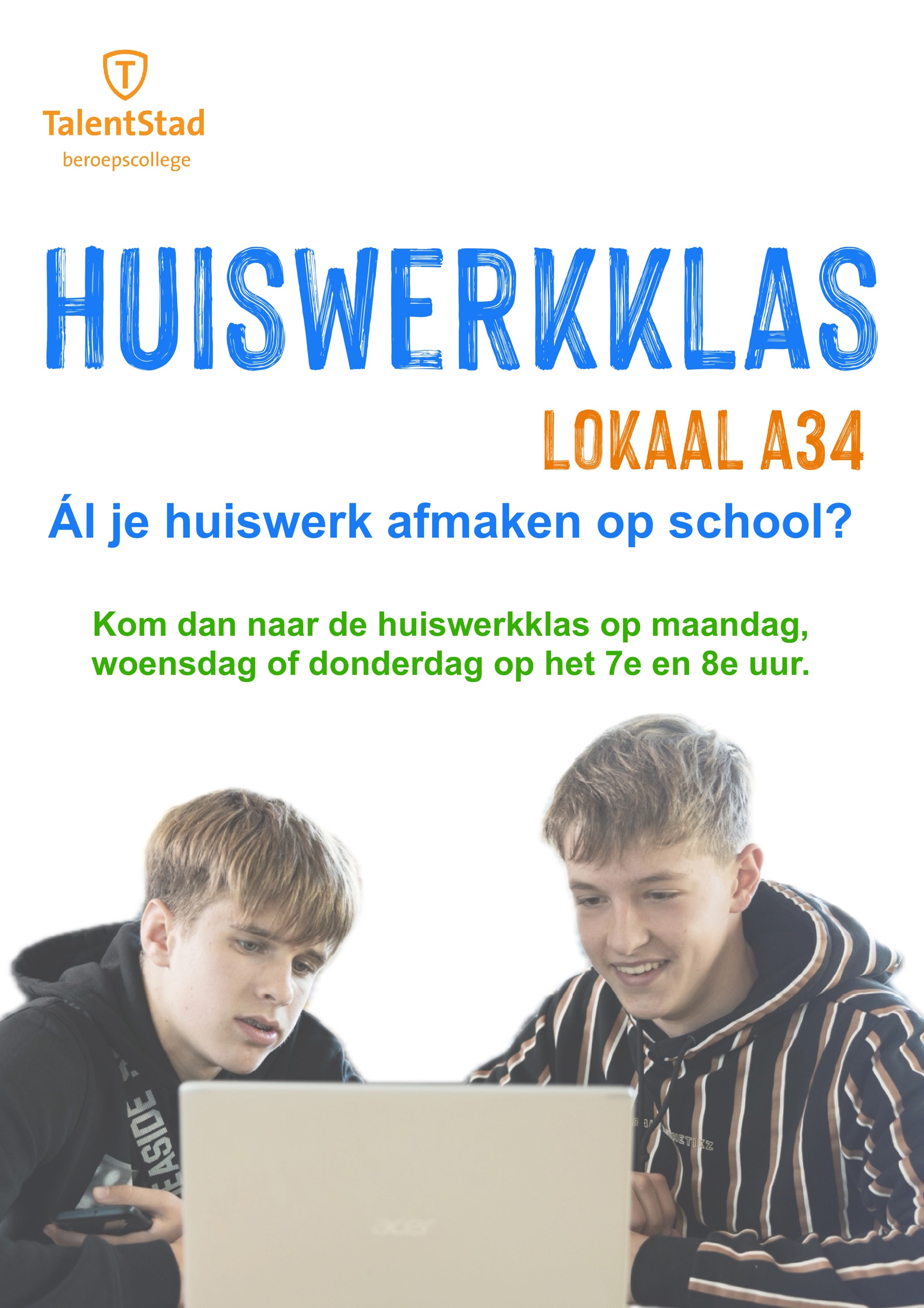 Huiswerkklas Poster 2025