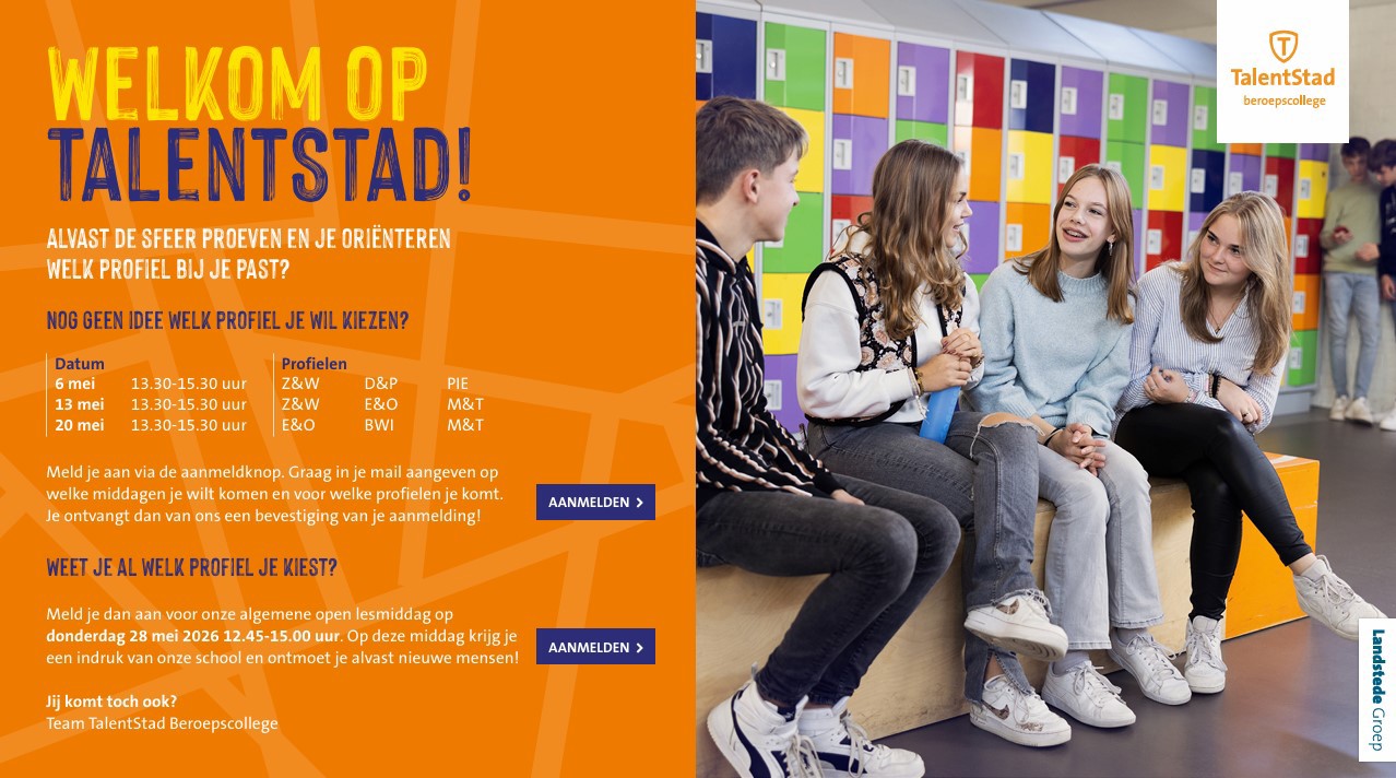 Open Lesmiddagen Zijinstromers Talentstad Bc